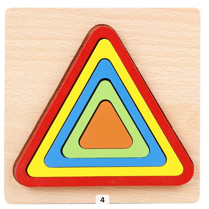 Jeu d'assemblage Géométrique En Bois