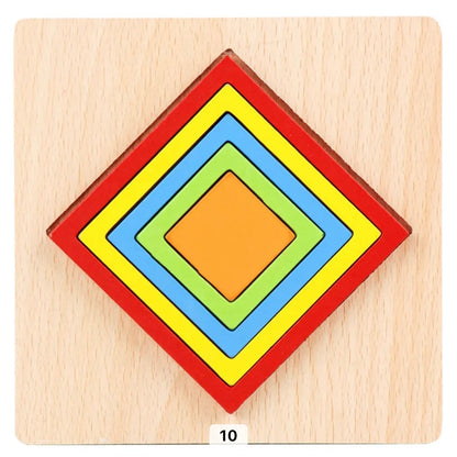 Jeu d'assemblage Géométrique En Bois