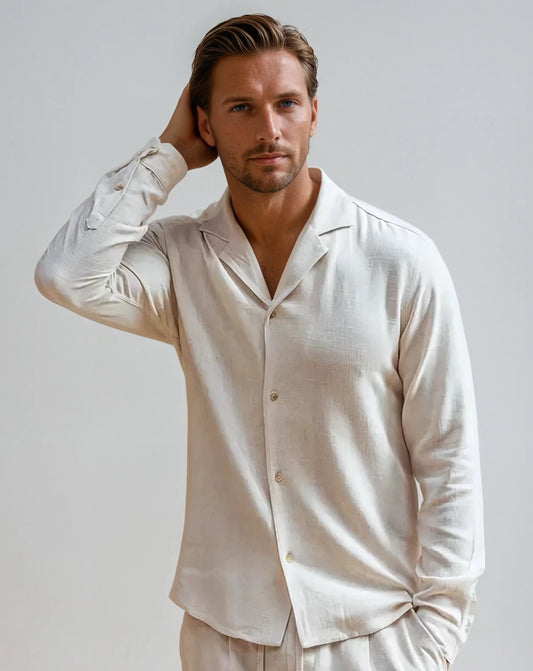 Chemise Homme Légère Lin Été - Foivo
