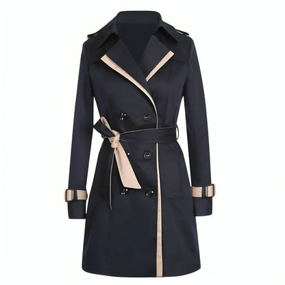 Manteau Élégant Double Boutonnage pour Femme - Mode Automne
