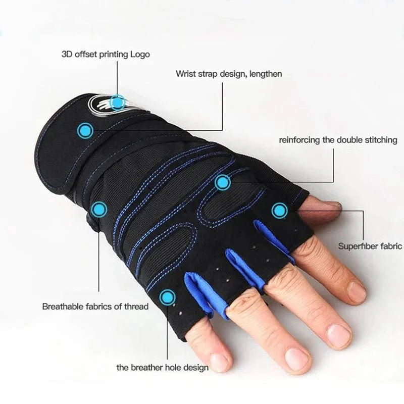 Gants d'entraînement avec support de poignet pour hommes et femmes 5