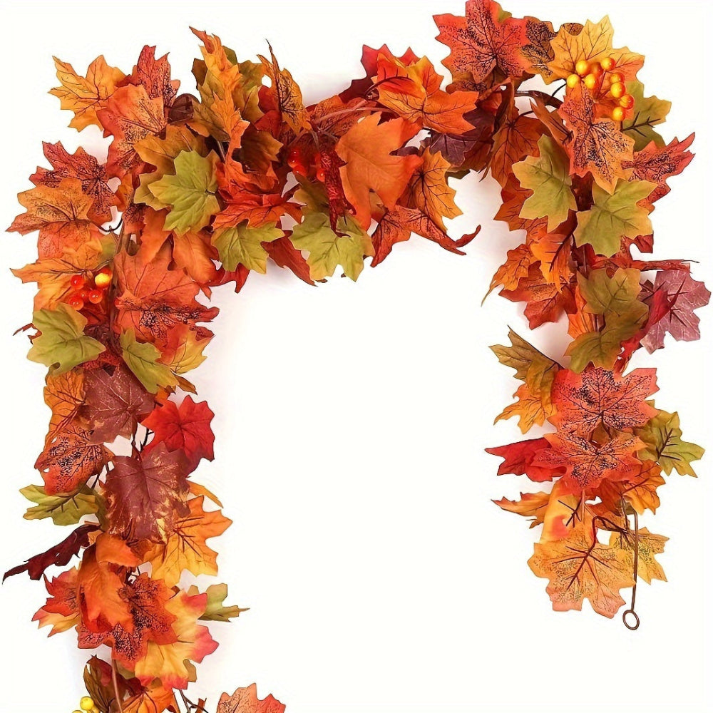 Guirlandes Feuilles d'Érable Automne Décoration Maison Extérieur Intérieur - BlxckFR