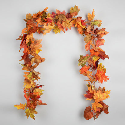 Guirlande Feuilles d'Érable Automne Décoration Maison
