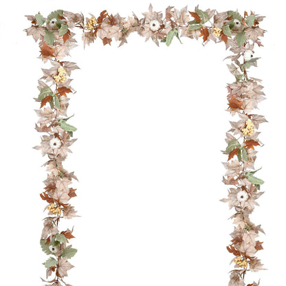 Guirlande Feuilles d'Érable Automne Décoration Maison