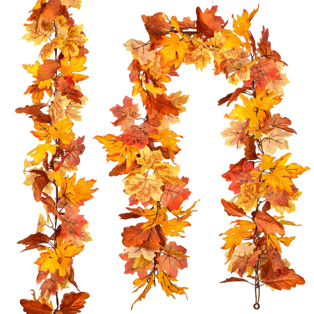 Guirlande Feuilles d'Érable Automne Décoration Maison