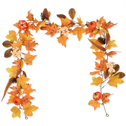 Guirlande Feuilles d'Érable Automne Décoration Maison
