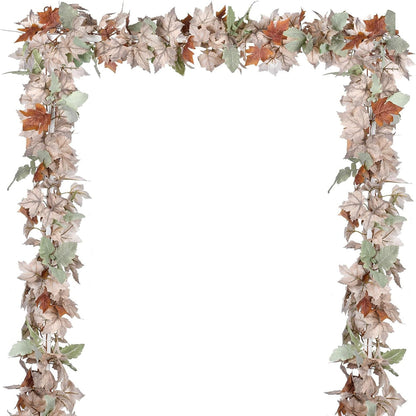 Guirlande Feuilles d'Érable Automne Décoration Maison