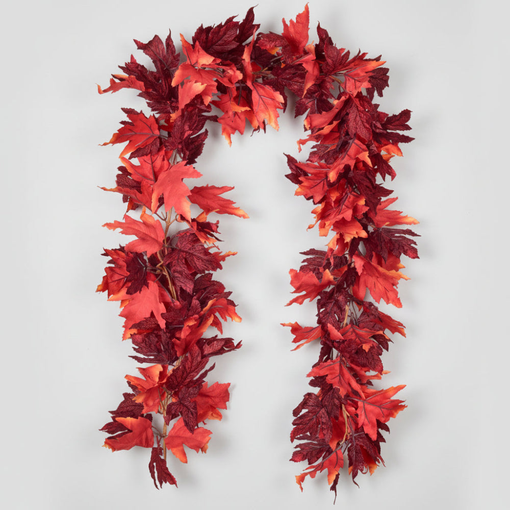 Guirlande Feuilles d'Érable Automne Décoration Maison