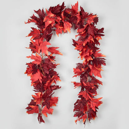Guirlande Feuilles d'Érable Automne Décoration Maison
