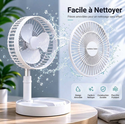 Ventilateur USB Portable Batterie Intégrée Pliable Silencieux