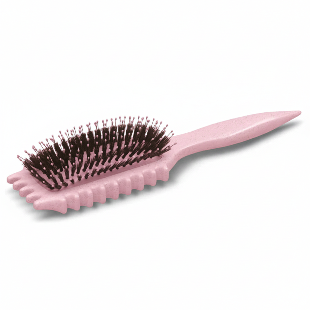Brosse Défrisante Anti-Frisure pour Cheveux Bouclés
