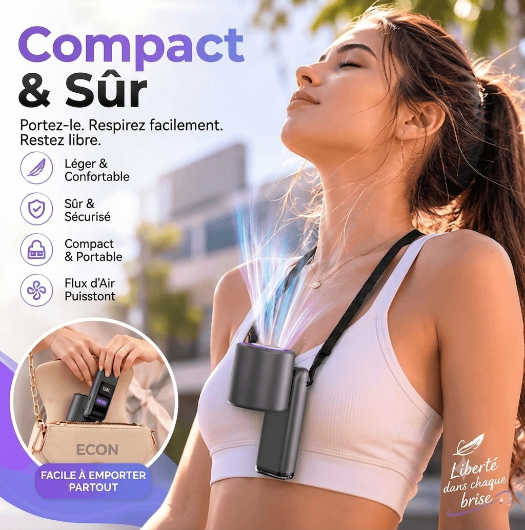 Ventilateur USB-C Mini Refroidissement Plaque Froide avec Ecran LED