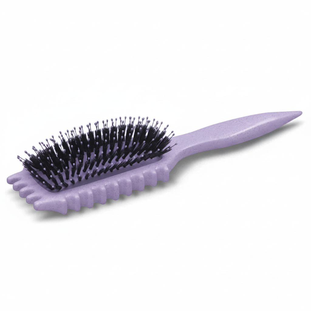 Brosse Défrisante Anti-Frisure pour Cheveux Bouclés