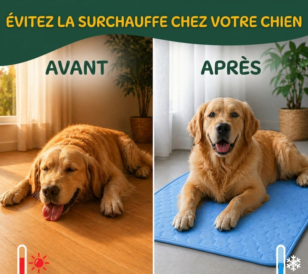 Tapis Rafraîchissant Chien Confortable Antidérapant