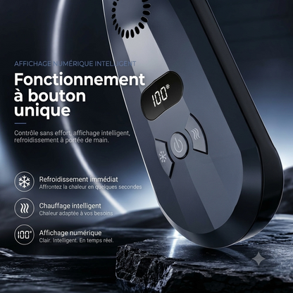 Ventilateur Tour de Cou Unisexe Climavell Fonction Chaud Froid