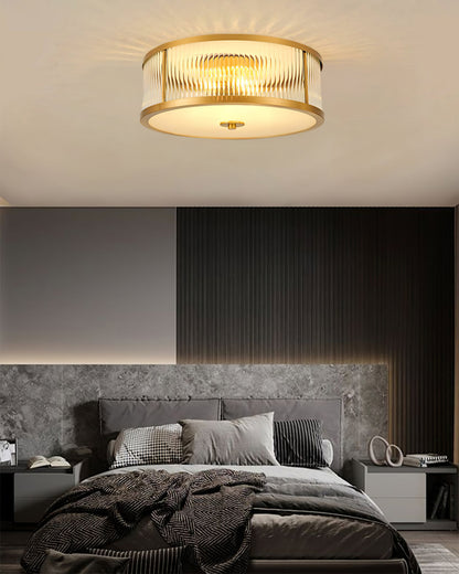 Lampe Plafond Rétro en Métal Chic