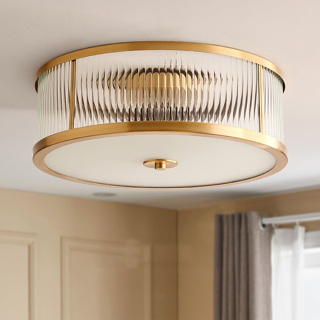 Lampe Plafond Rétro en Métal Chic