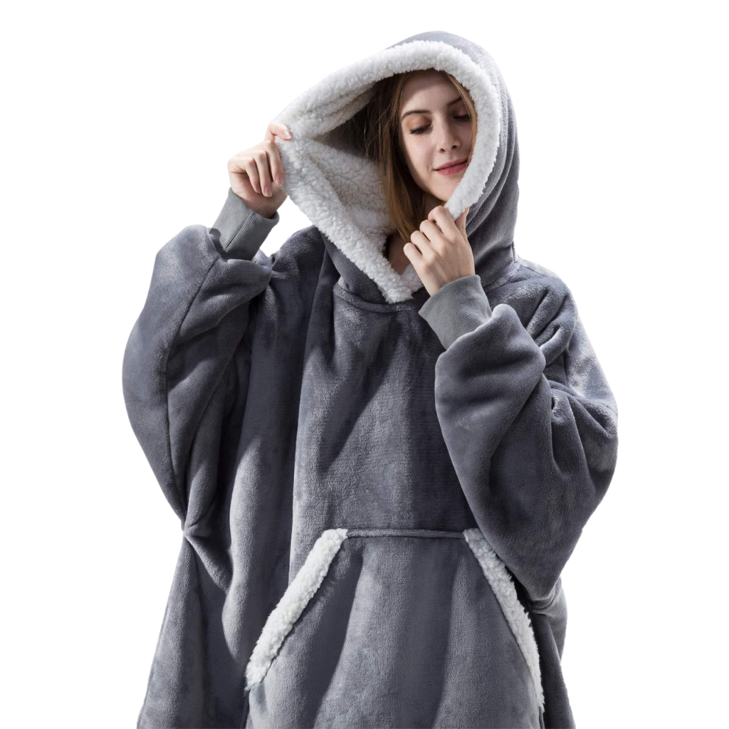 Plaid Capuchon Doublure Polaire
