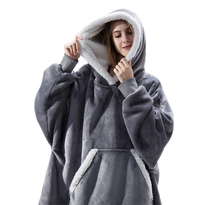 Plaid Capuchon Doublure Polaire