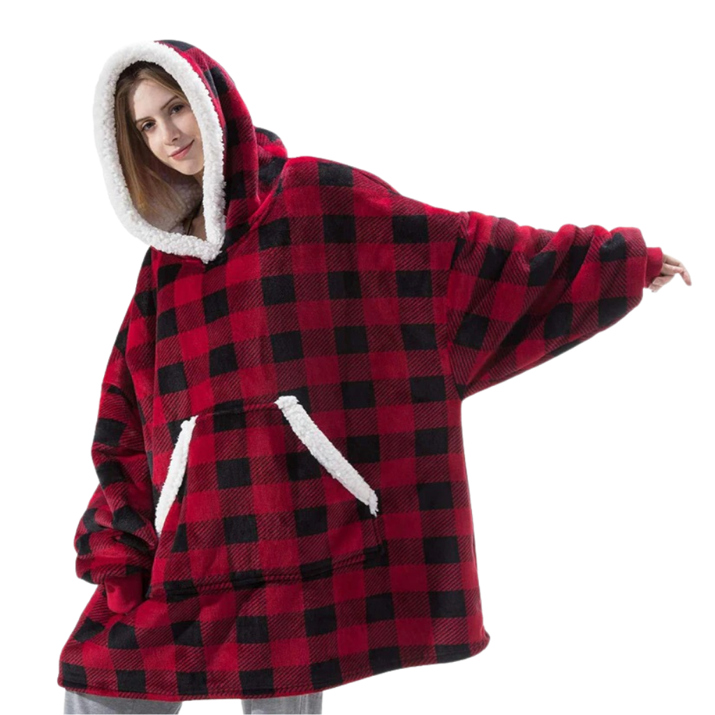 Plaid Capuchon Doublure Polaire