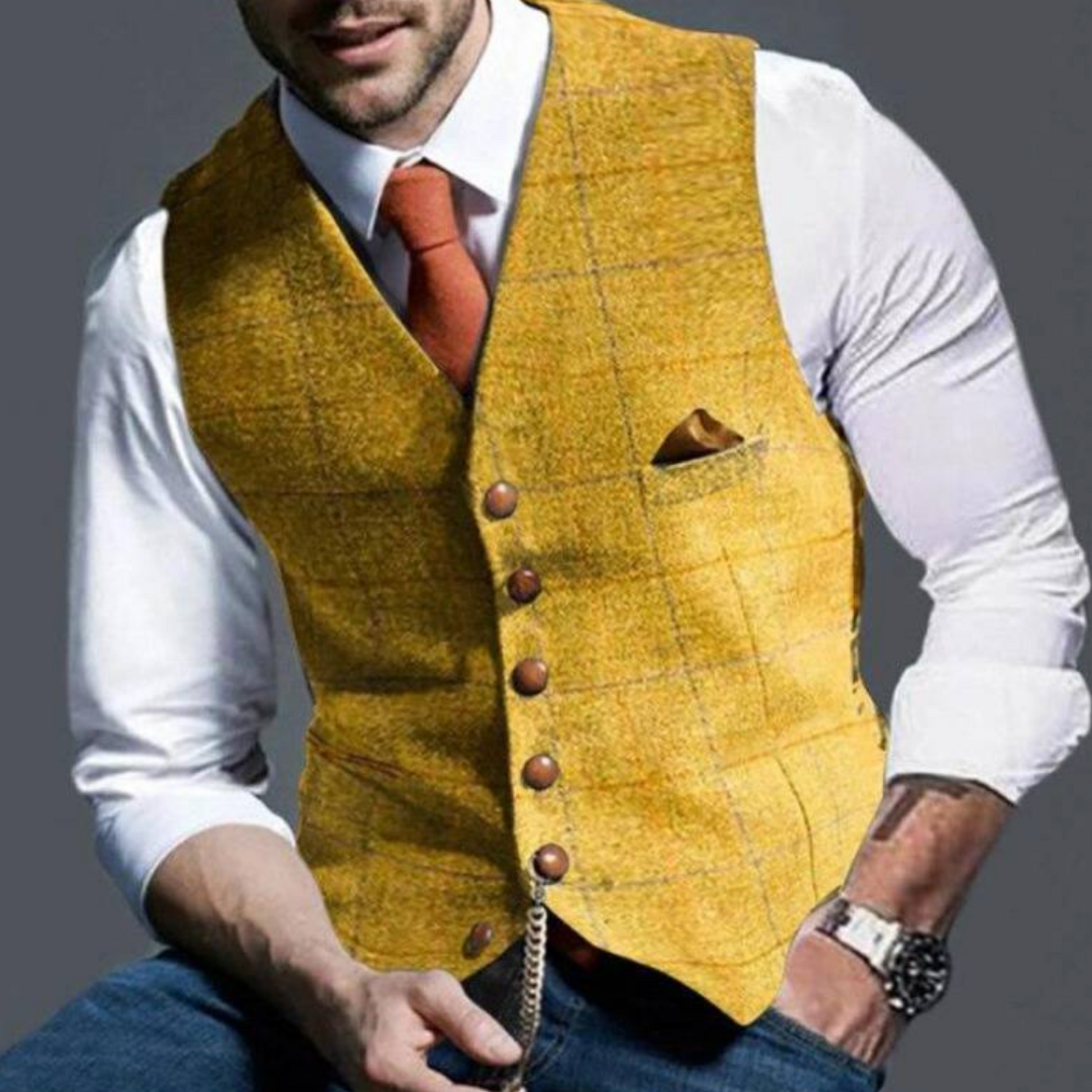Gilet Homme Slim avec Boutonnage 2