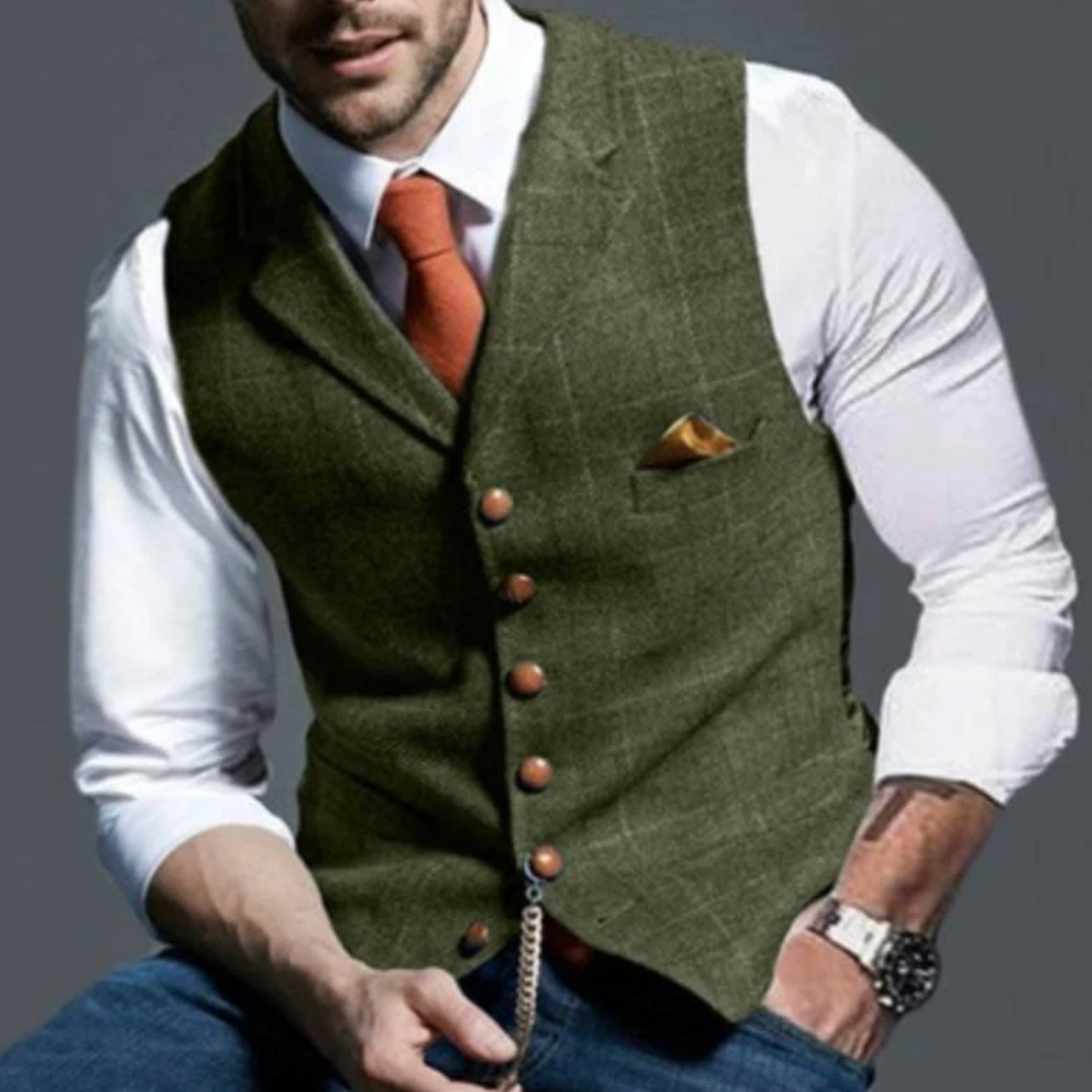 Gilet Homme Slim avec Boutonnage 6