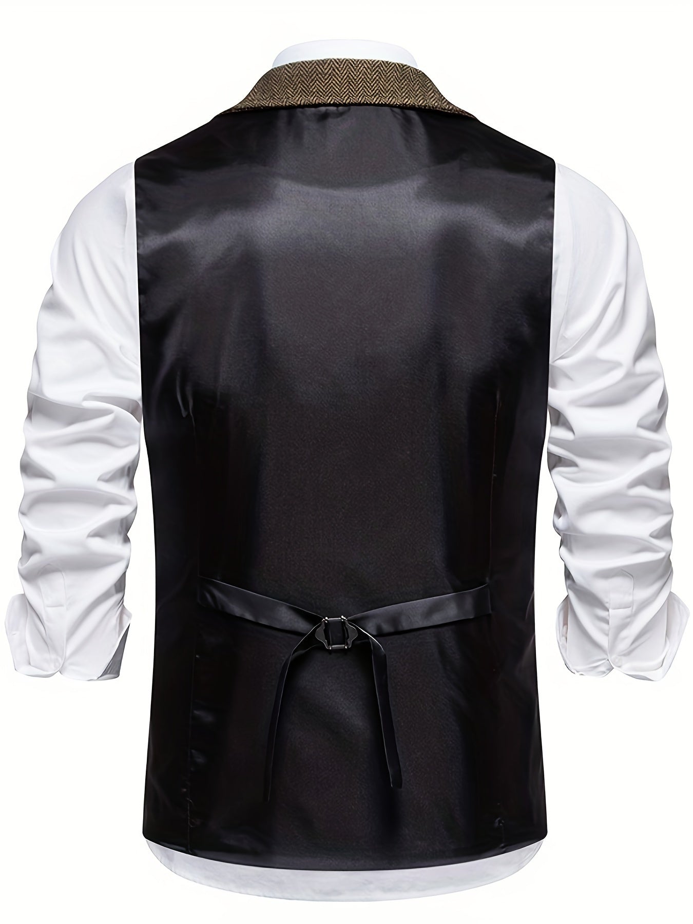 Gilet Sans Manche Homme Classique Motif Chevron 5