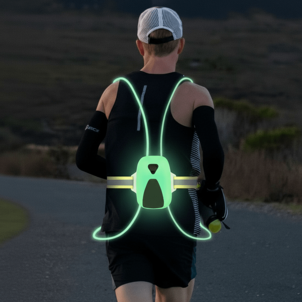 Gilet de Sécurité LED Réglable pour Activités de Plein Air 0