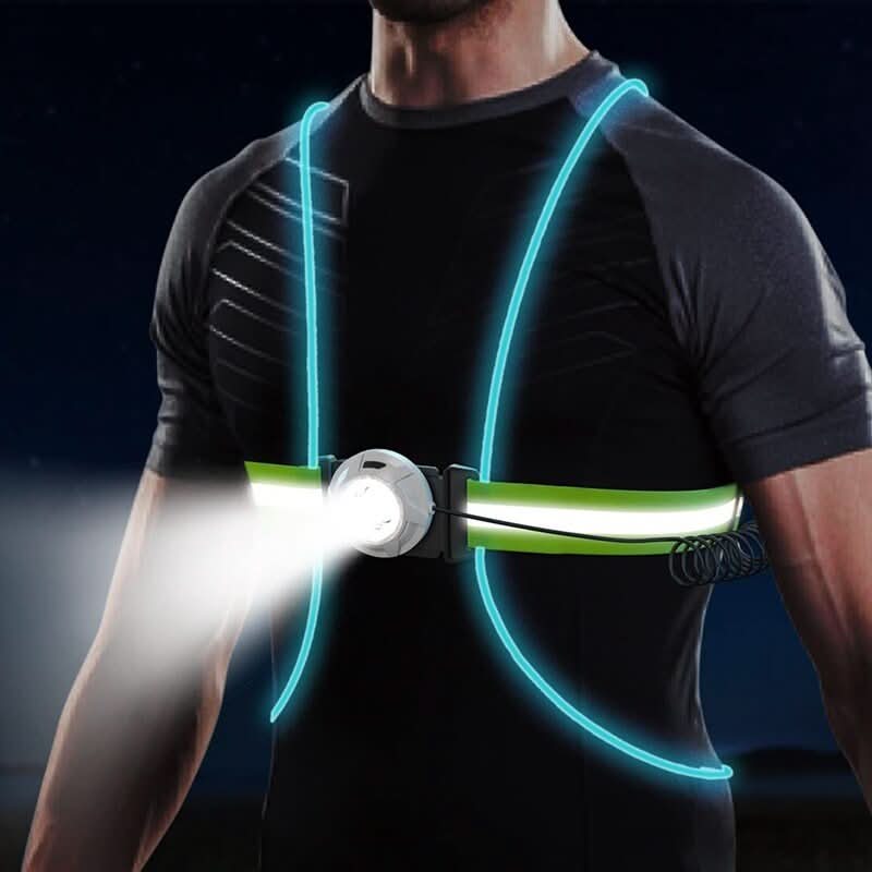 Gilet de Sécurité LED Réglable pour Activités de Plein Air 1