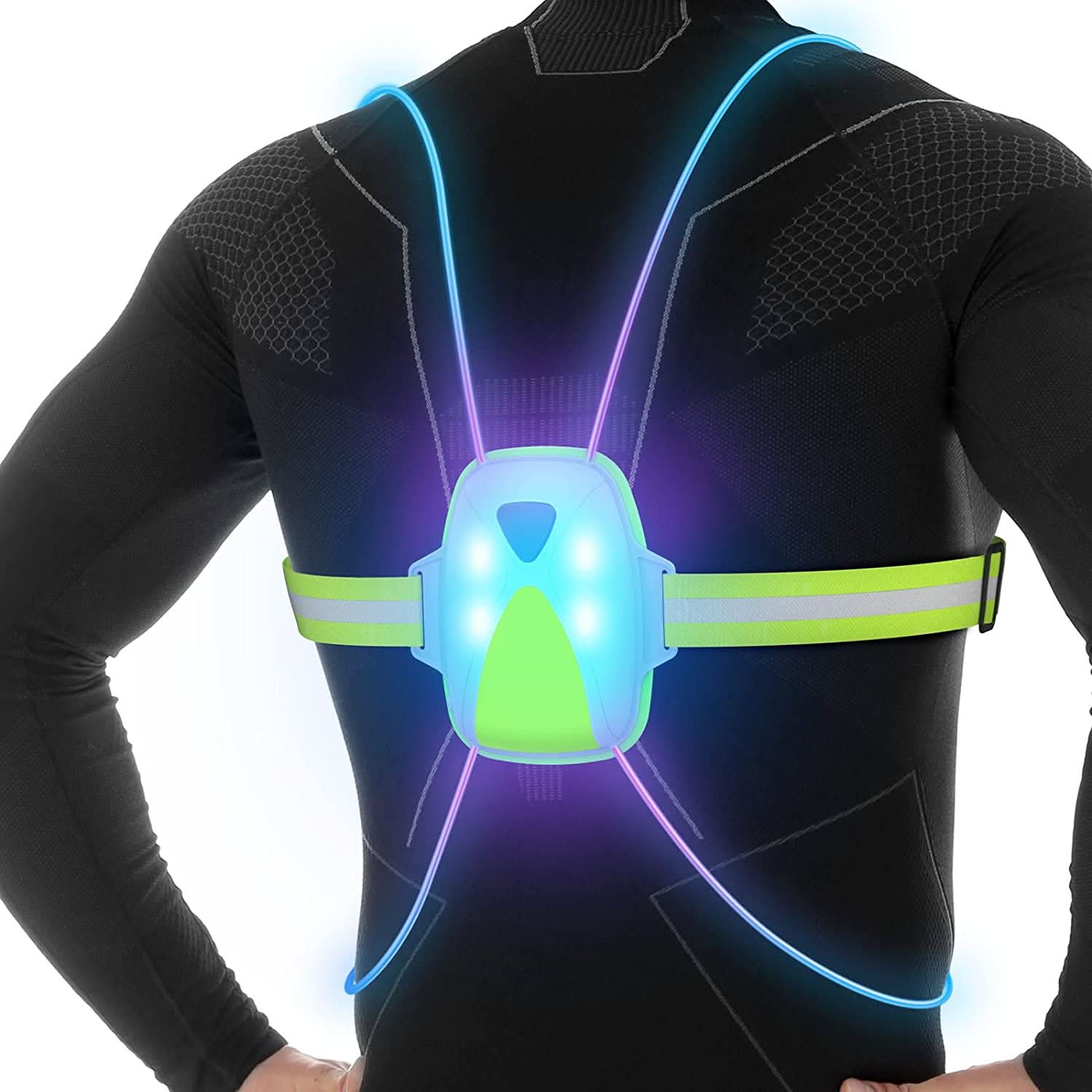 Gilet de Sécurité LED Réglable pour Activités de Plein Air 2