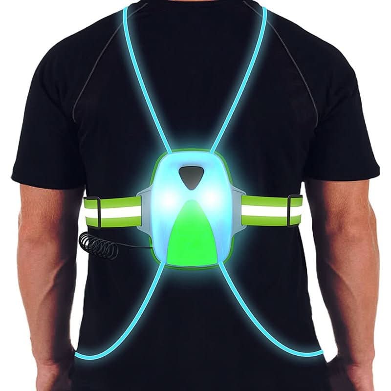 Gilet de Sécurité Unisexe LED Réglable pour Activités Plein Air - Foivo