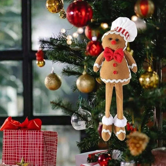 Décoration de Noël en Peluche | Bonhomme de Neige Doux et Joyeux - Foivo