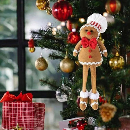 Gingerbread Splendor | Soft Plush Christmas Gnome Decoration - Foivo