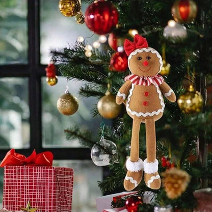 Gingerbread Splendor | Soft Plush Christmas Gnome Decoration