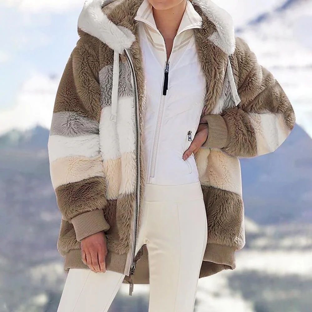 Manteau Hiver Douillet pour Femme Élégant et Chaud