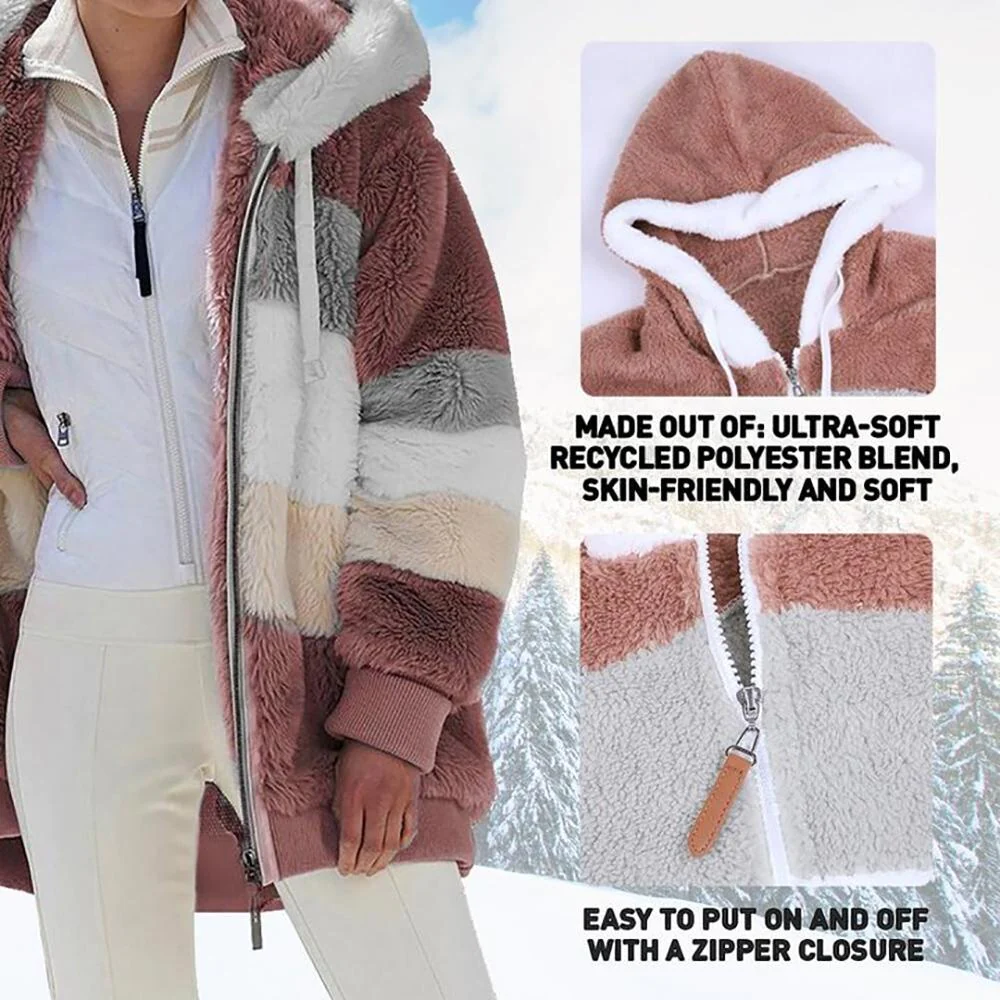Manteau Hiver Douillet pour Femme Élégant et Chaud