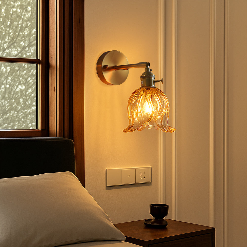 Lampe Murale en Verre Décoratif | Élégance Raffinée et Lumière Douce - Foivo