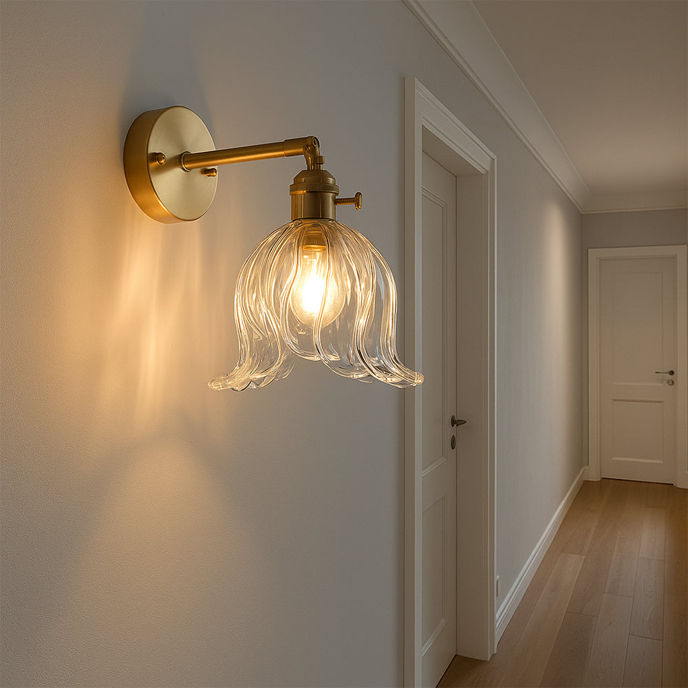Lampe Murale en Verre Décoratif | Élégance Raffinée et Lumière Douce