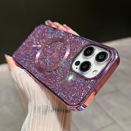 Étui iPhone Magnétique Brillant avec Protection Anti-Choc - Foivo