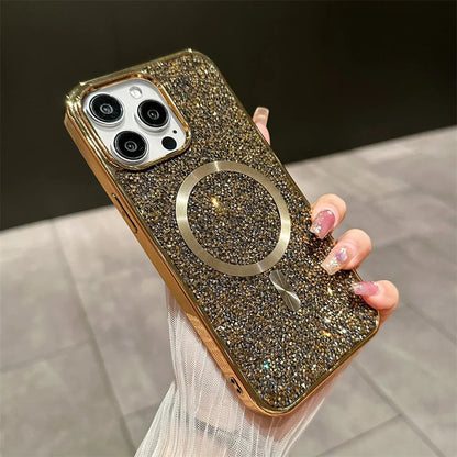 Étui iPhone Magnétique Brillant avec Protection Anti-Choc