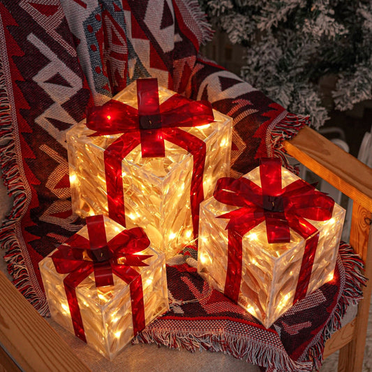 Coffret Lumineux LED Décoratif de Noël - Foivo