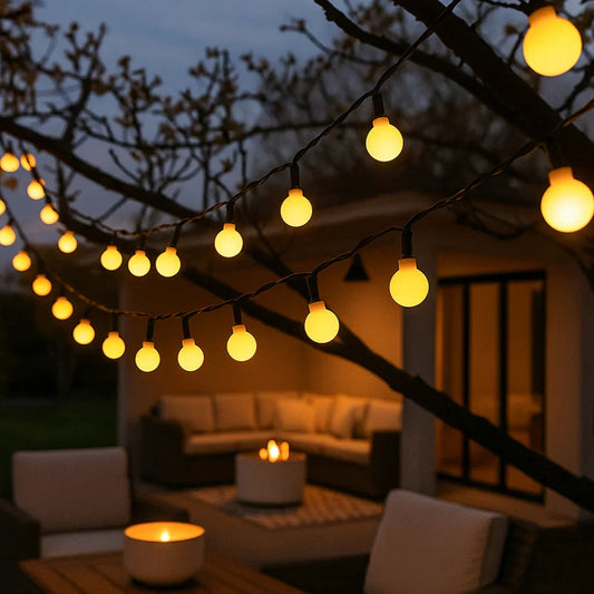 Luminaires Solaire pour Extérieur | Guirlandes Éclairage Jardin Écologique - Foivo