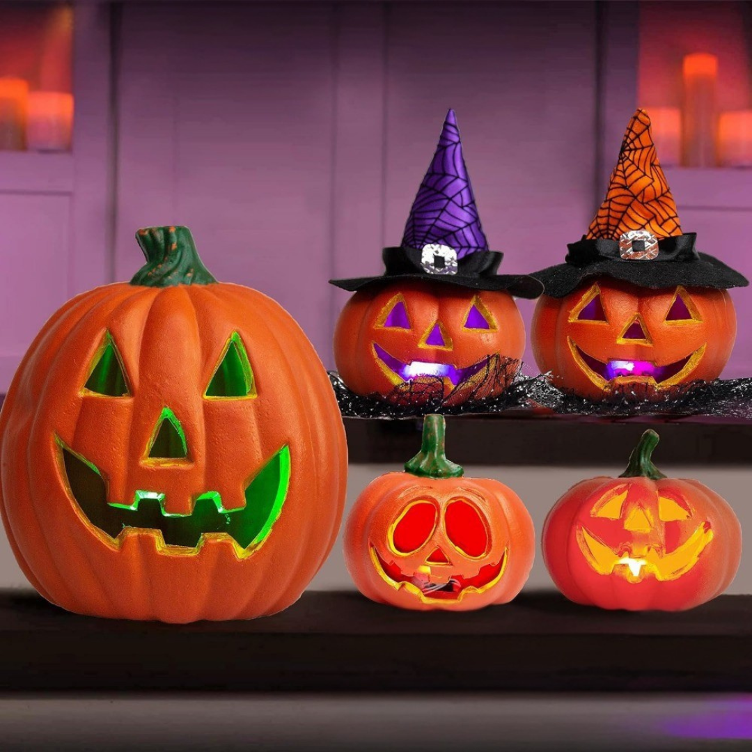 Décoration Halloween Citrouille Lumineuse à Piles - Foivo
