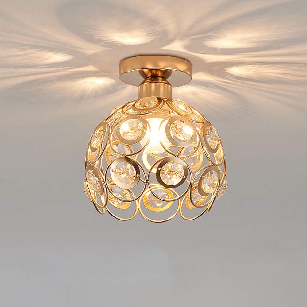 Lustre Luxe Or Suspendu pour Hall - Foivo