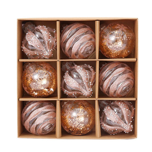 Décorations de Noël : Ensemble de Boules Dorées Luxe - Foivo
