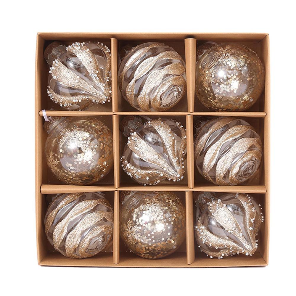 Décorations de Noël : Ensemble de Boules Dorées Luxe