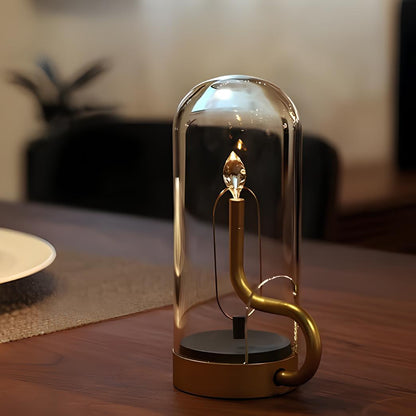 Lampe de Table LED Verre Rechargeable Moderne
