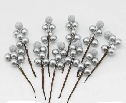 Baies Déco Luxe Dorées Élégantes - Ensemble de 10