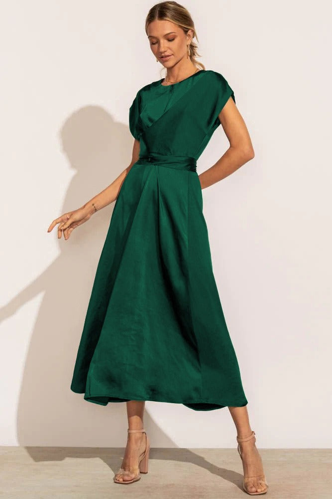 Robe du Soir Élégante en Satin - Foivo