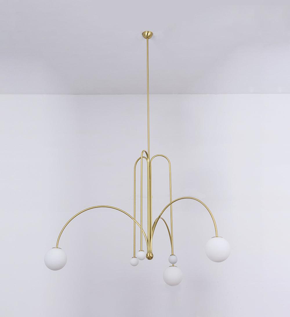 Lampe Suspendue Design Luxe en Verre et Métal